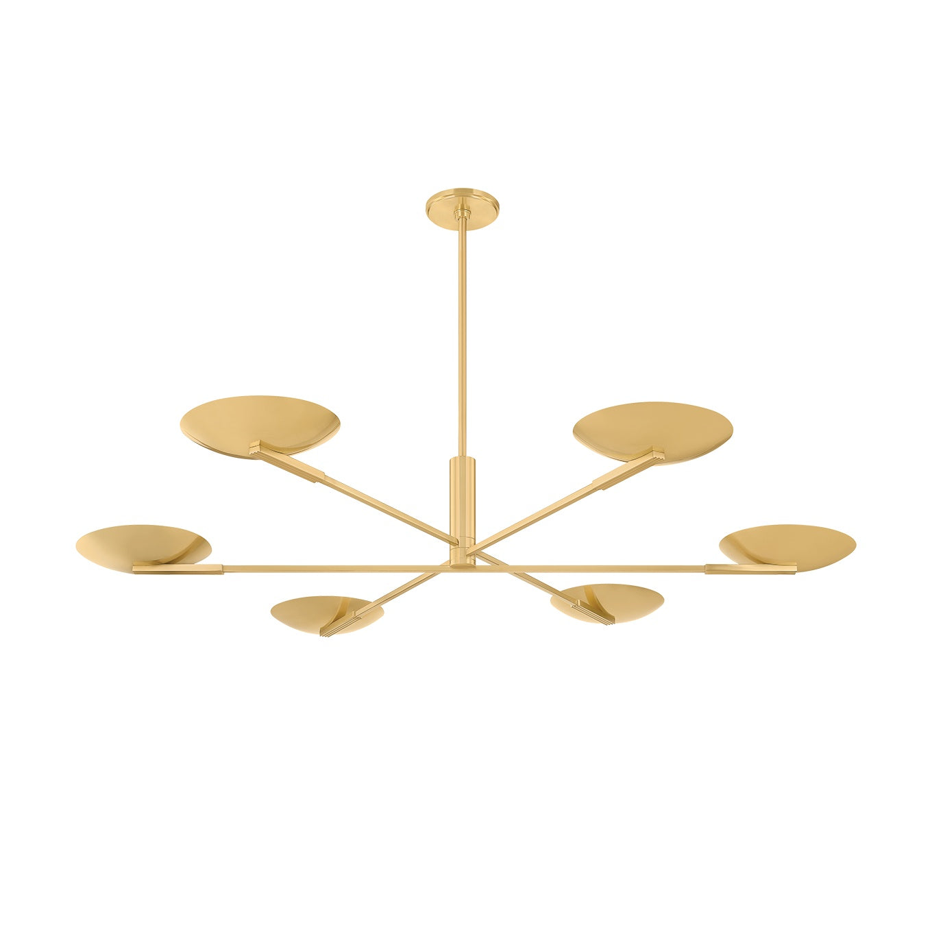 Johnson Chandelier LIGHTING - Chandelier Hudson Valley Lighting Aged Brass