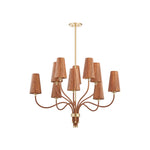 Atwood Chandelier LIGHTING - Chandelier Hudson Valley Lighting Aged Brass Medium