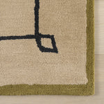 Nate Berkus Serge Bordered Wool Cozy Area Rug RUGS - wool Dash & Albert