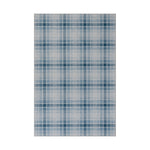 Andri Modern Plaid Machine Washable Rug RUGS - synthetic Dash & Albert Blue 2' x 3'