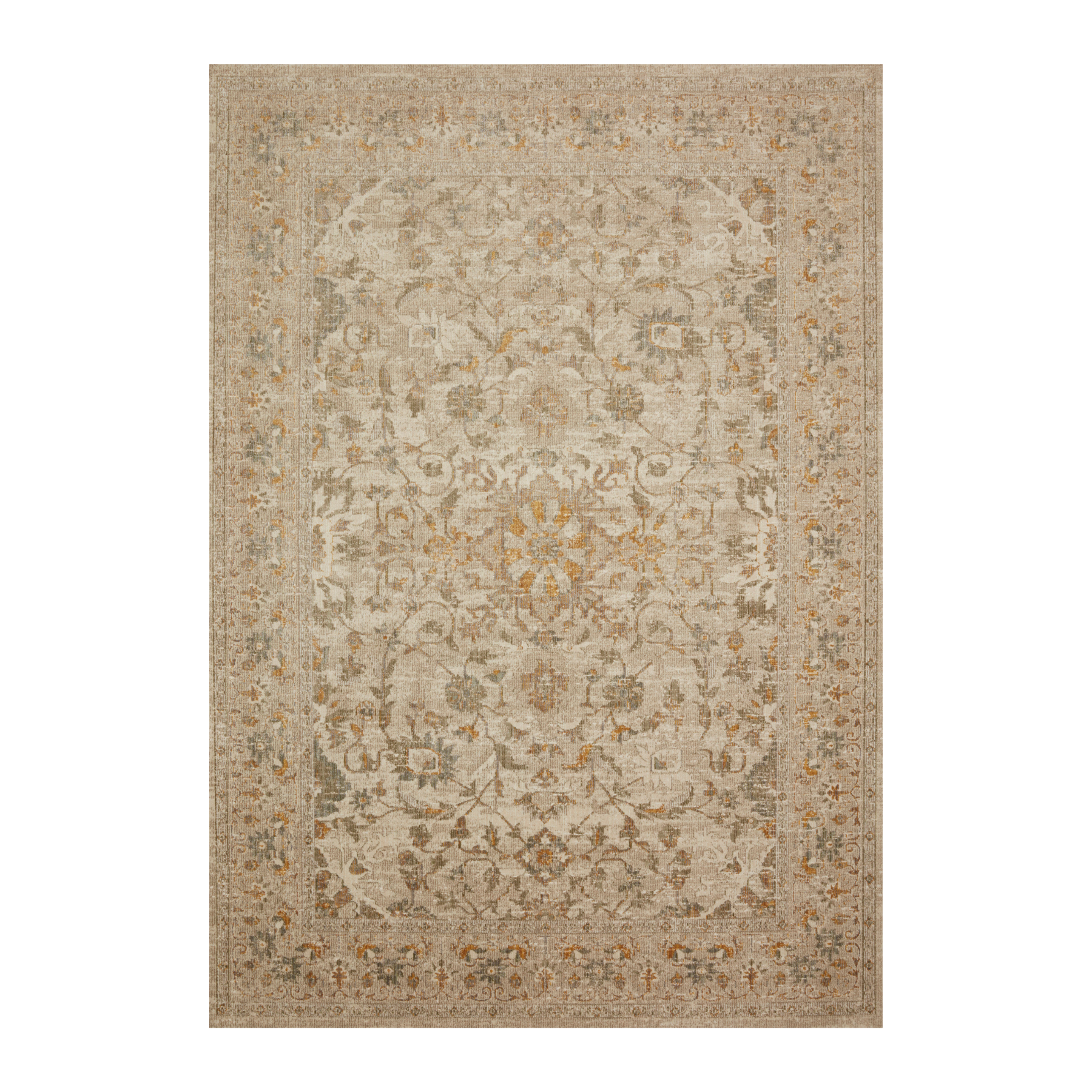 Chris Loves Julia x Loloi Rosemarie Ivory / Natural Rug RUGS - patterned Loloi 18" x 18" sample