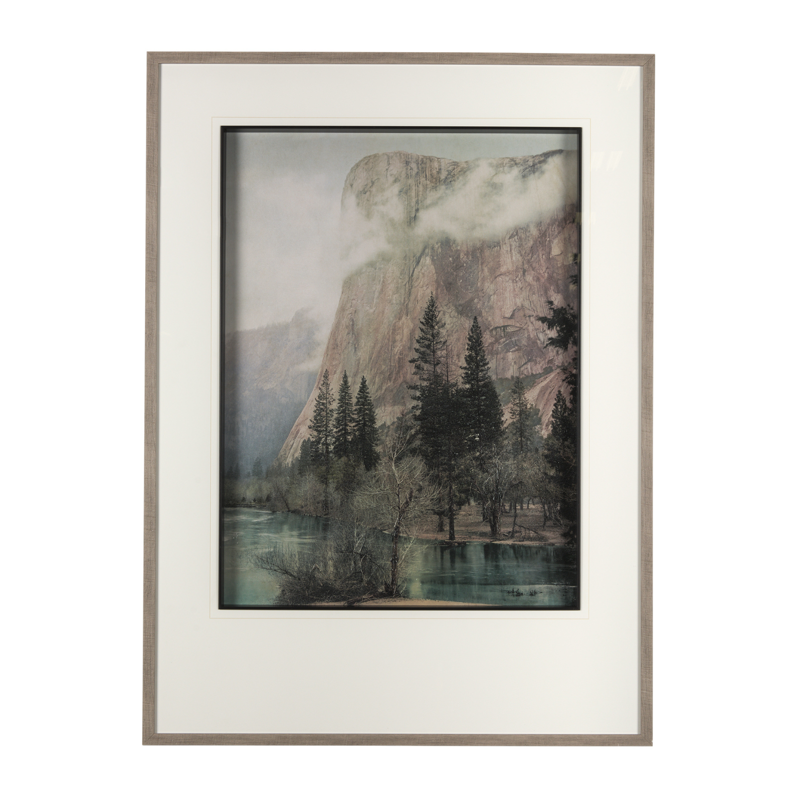 "Moody Mountain Lake" Framed Wall Art - Rug & Weave