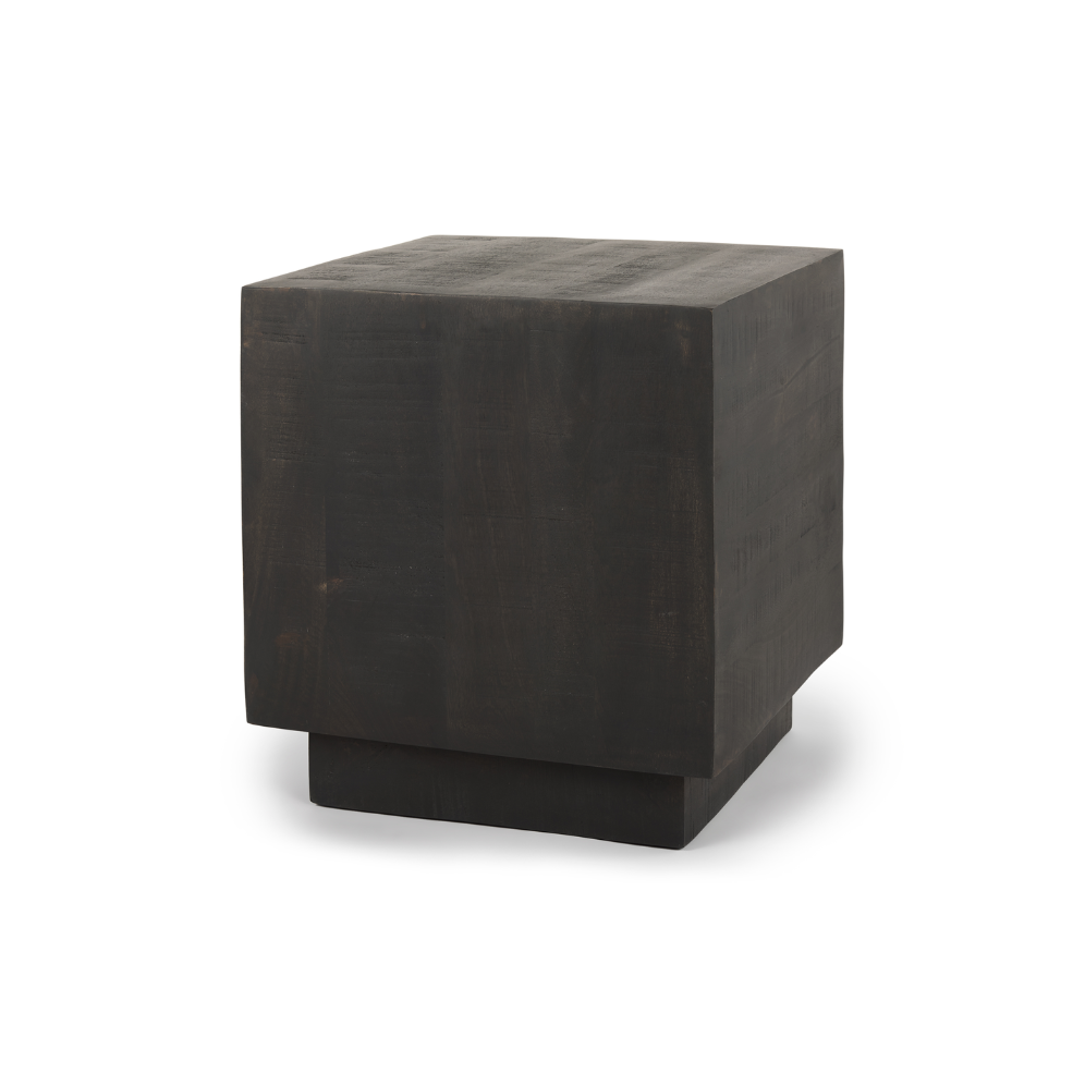 Hutton Side Table, Dark Brown Wood