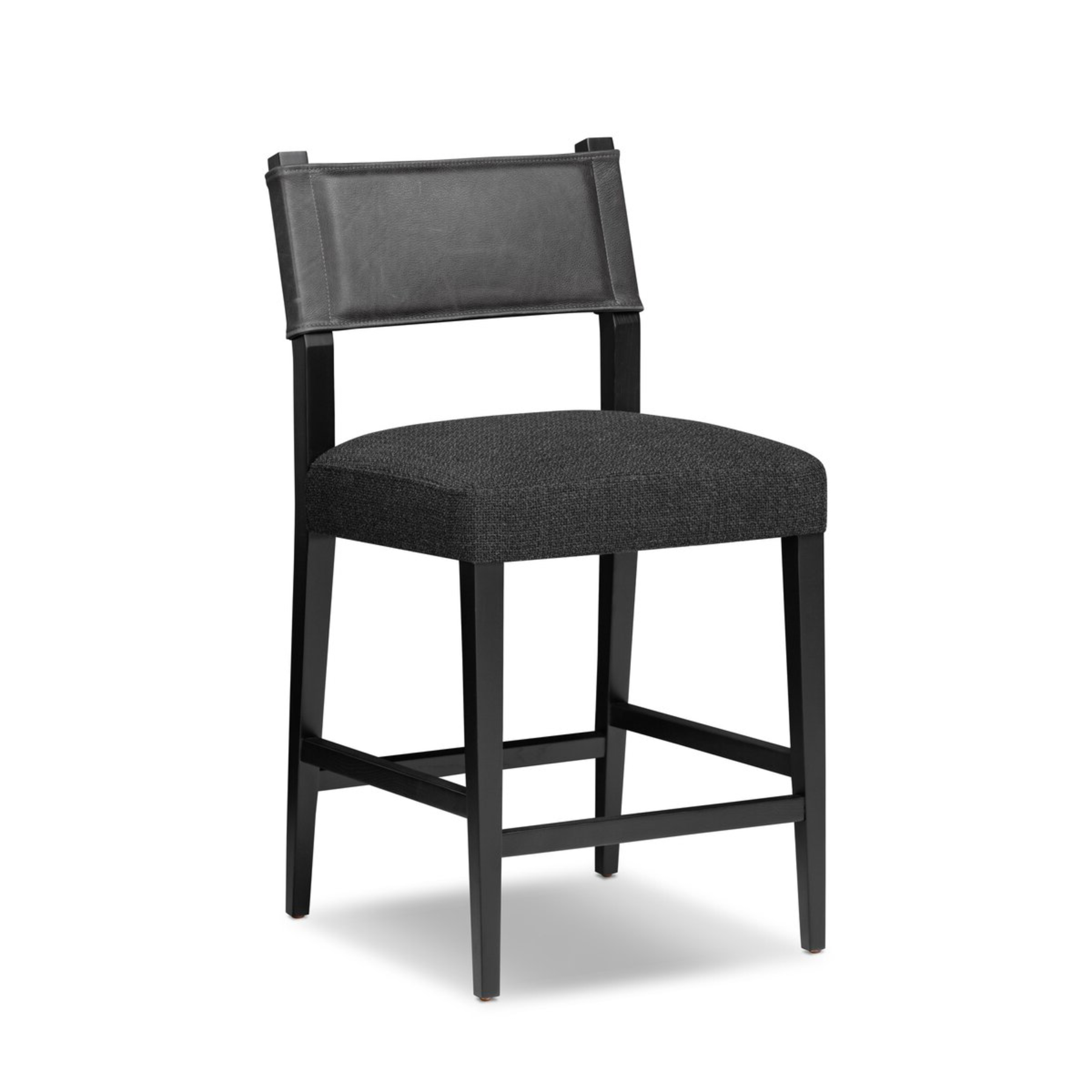 Ferris Bar and Counter Stool 12 - a - FURNITURE - bar/counter stool Four Hands Gibson Black Counter