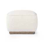 Sinclair Square Ottoman-21" FURNITURE - ottoman Four Hands Knoll Natural