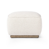 Sinclair Square Ottoman-21" FURNITURE - ottoman Four Hands Knoll Natural