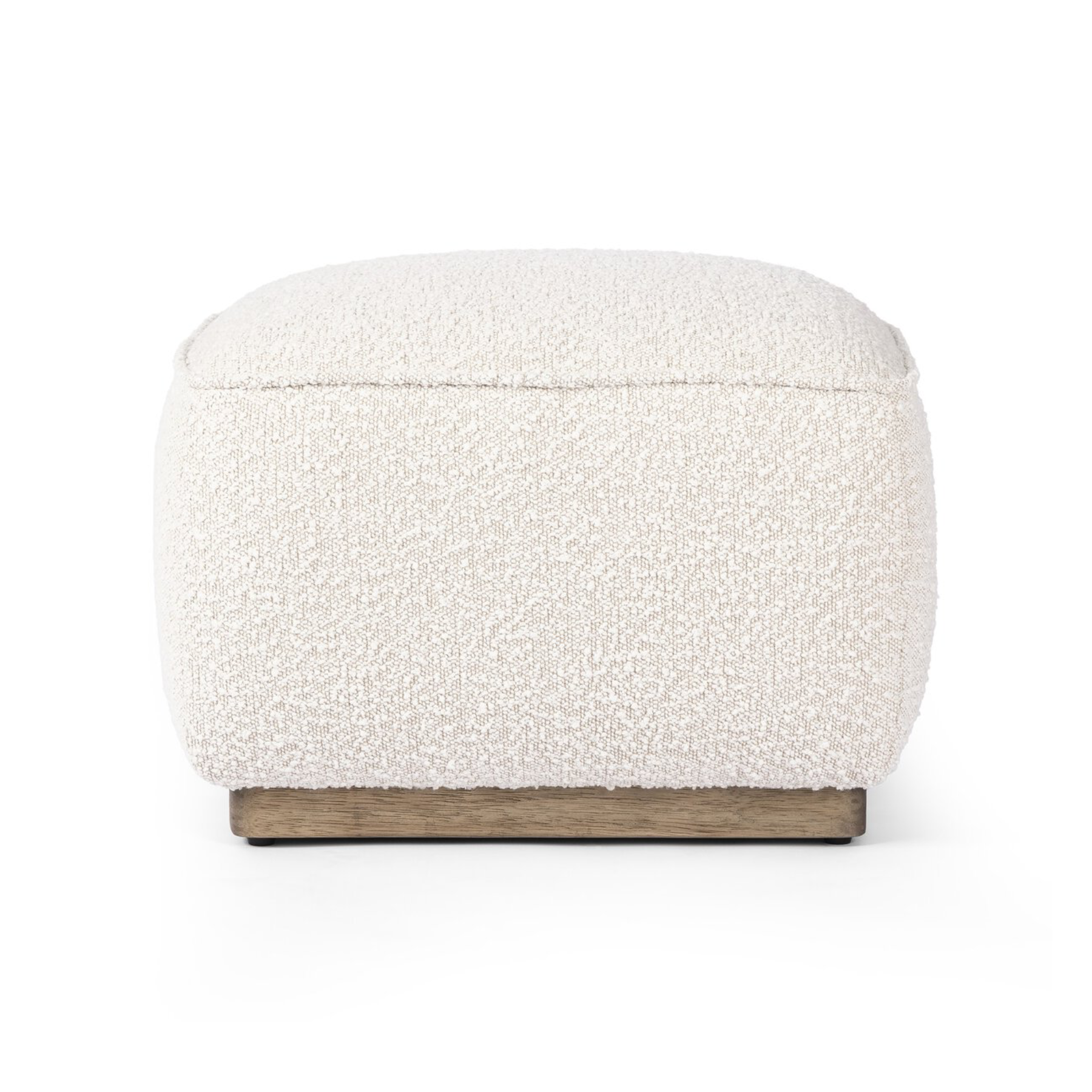 Sinclair Square Ottoman-21" FURNITURE - ottoman Four Hands Knoll Natural