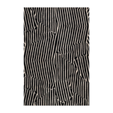 Xavier Black Waves Rug