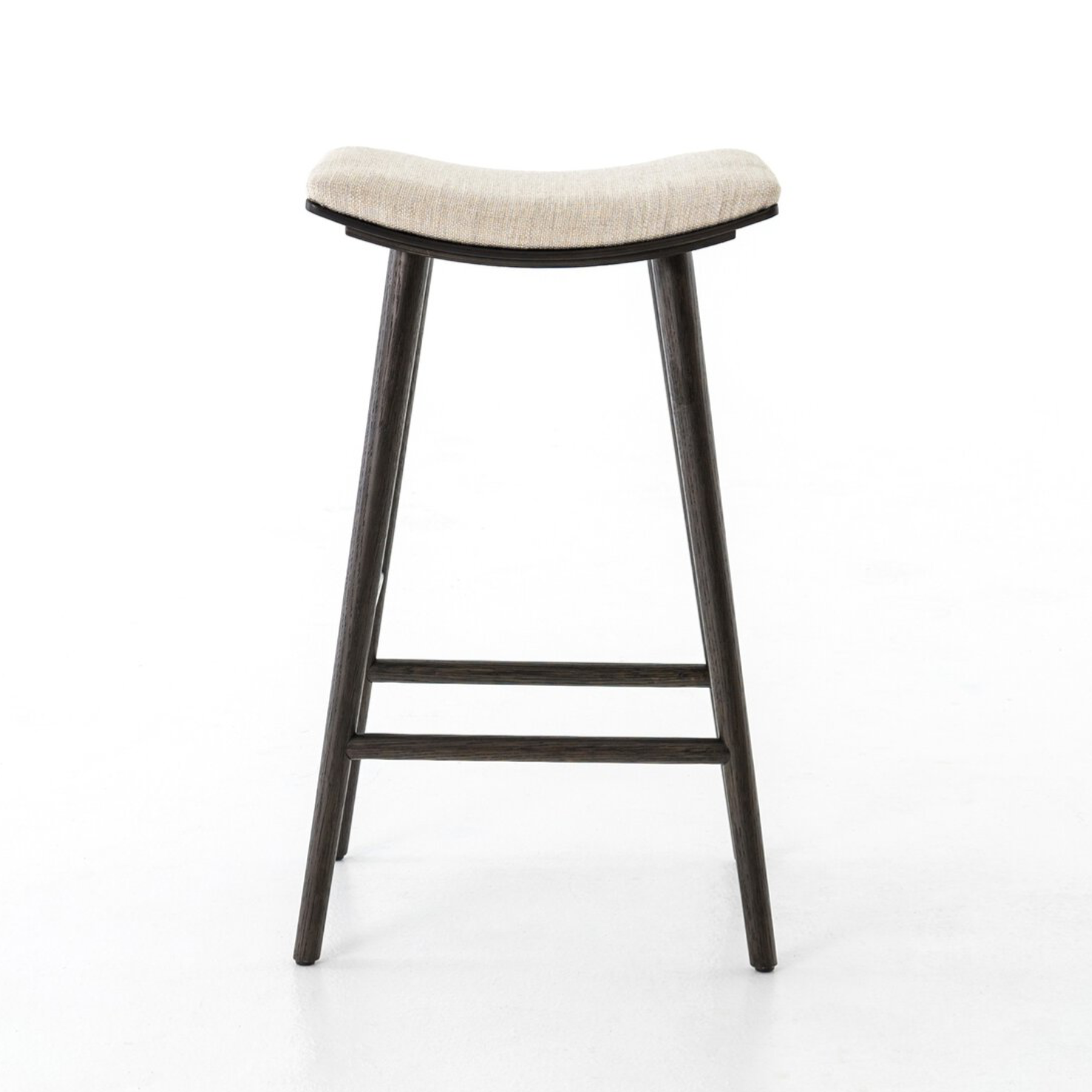 Union Saddle Bar Stool, Essence Natural/Carbon Ash