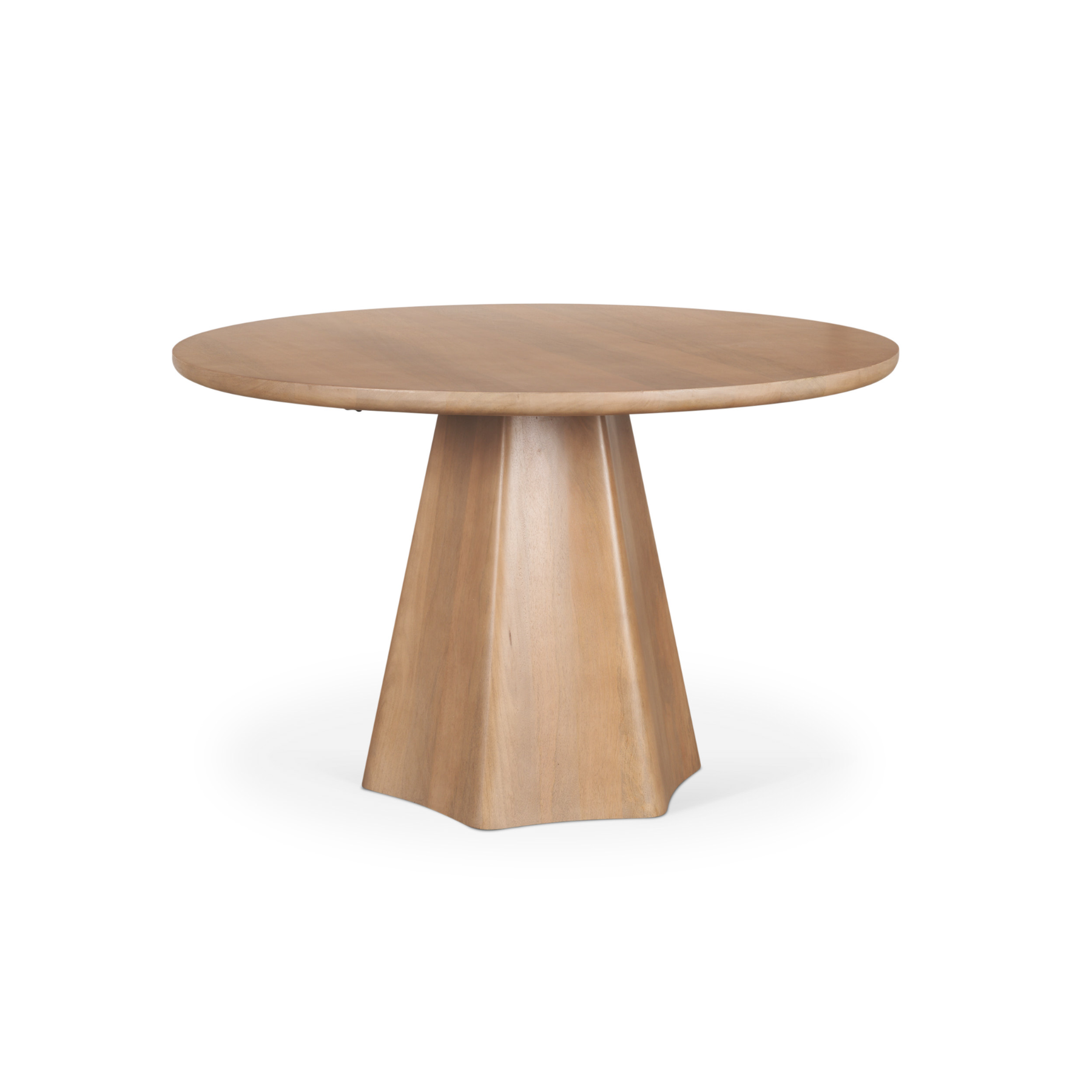 Jinny Round Dining Table, 48" Light Brown