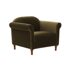 Dark Green Faux Mohair