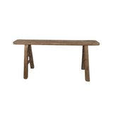 Alic Vintage Elm Wood Bench - Natural