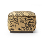 Sinclair Square Ottoman-21" FURNITURE - ottoman Four Hands Balkan Ochre