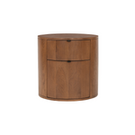 Niko Two Drawer Nightstand - Dark Oak - Rug & Weave