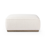 Sinclair Square Ottoman-36" FURNITURE - ottoman Four Hands Knoll Natural