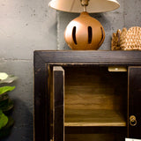 Billie Weathered Black Cabinet