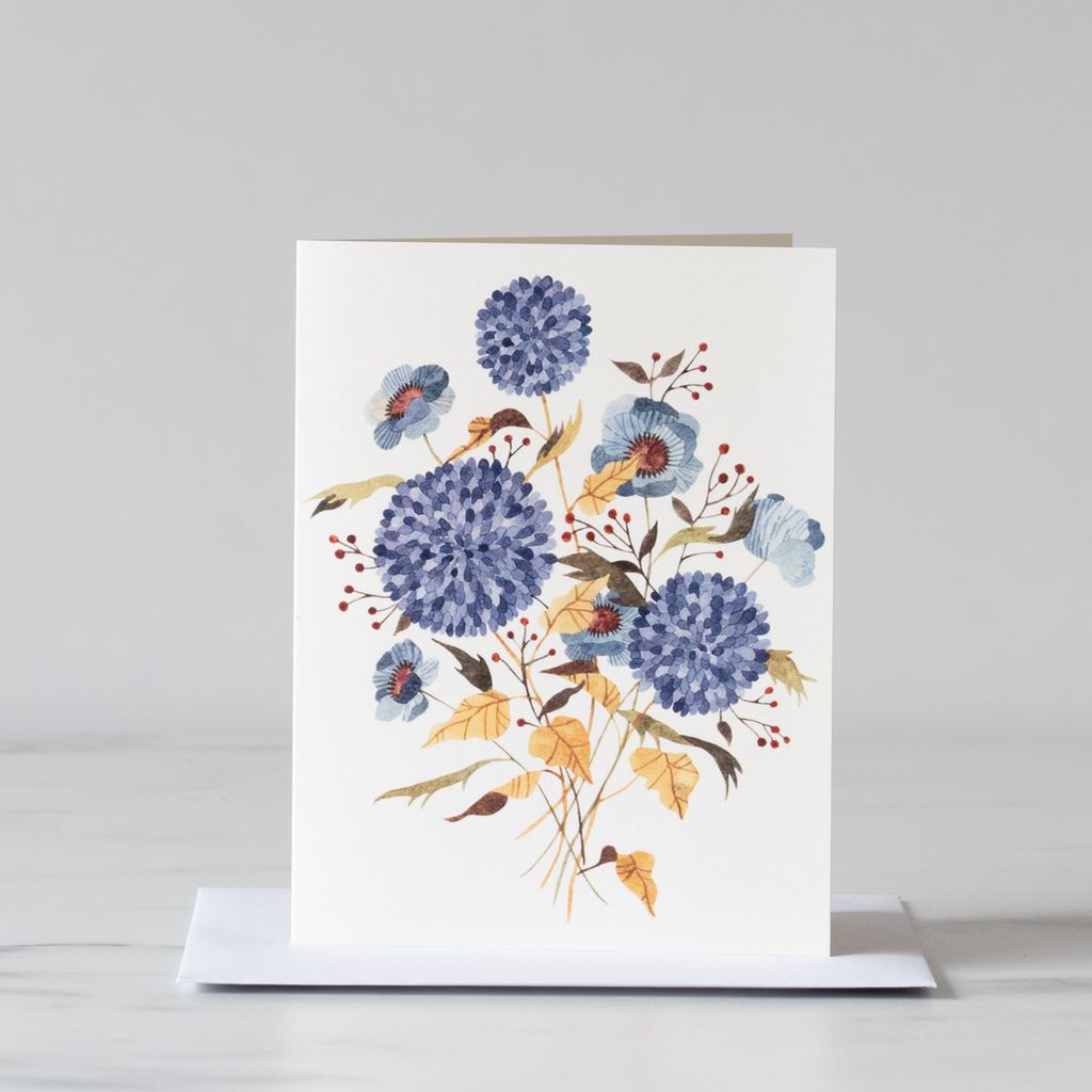 Hydrangea Bouquet Card - Rug & Weave