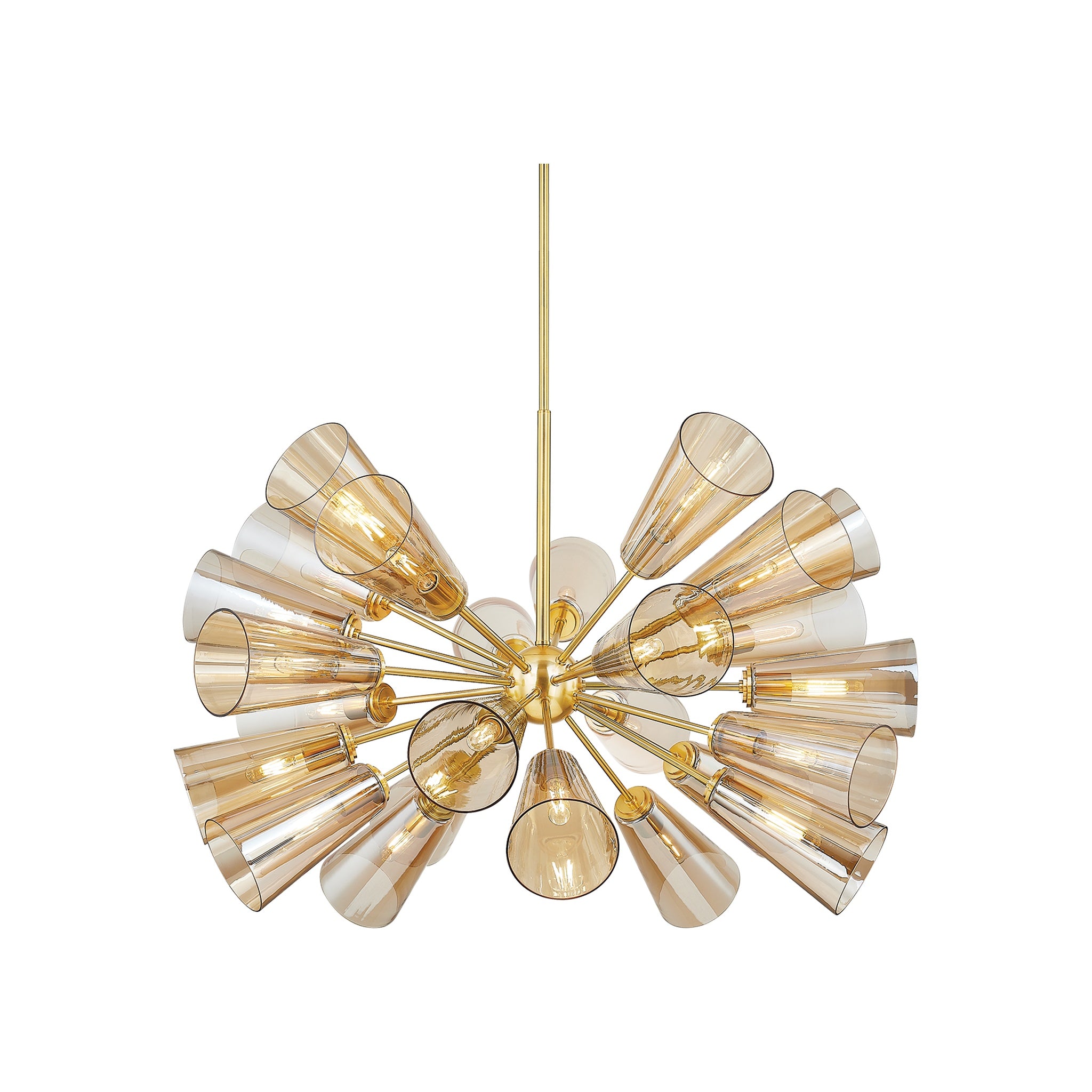Hartwood Chandelier LIGHTING - chandelier Hudson Valley Lighting Aged Brass Large
