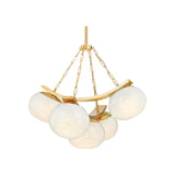 Duxbury Chandelier LIGHTING - chandelier Hudson Valley Lighting Aged Brass Small