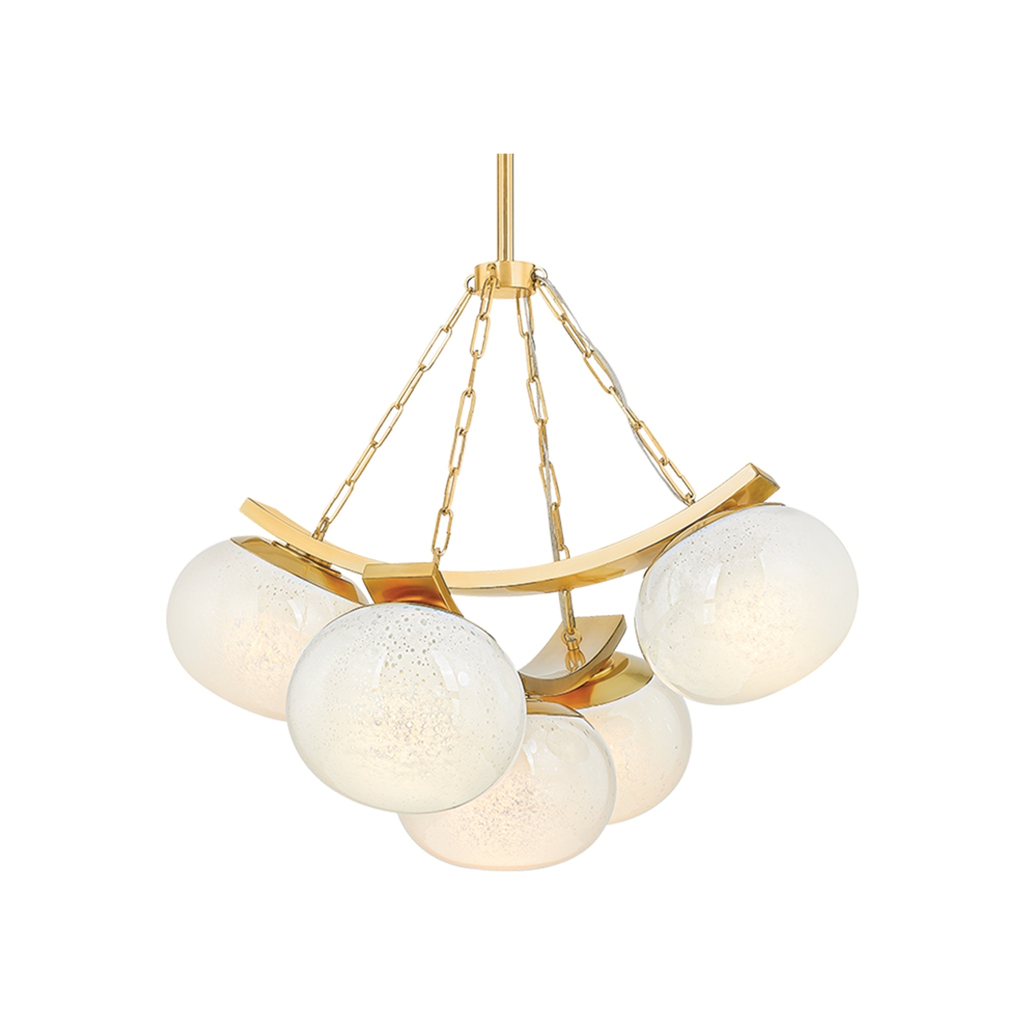 Duxbury Chandelier LIGHTING - chandelier Hudson Valley Lighting Aged Brass Small