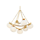 Duxbury Chandelier LIGHTING - chandelier Hudson Valley Lighting Aged Brass Large