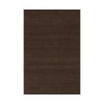 Nate Berkus Hollis Solid Wool Cozy Area Rug RUGS - wool Dash & Albert Dark Brown 4' x 5'