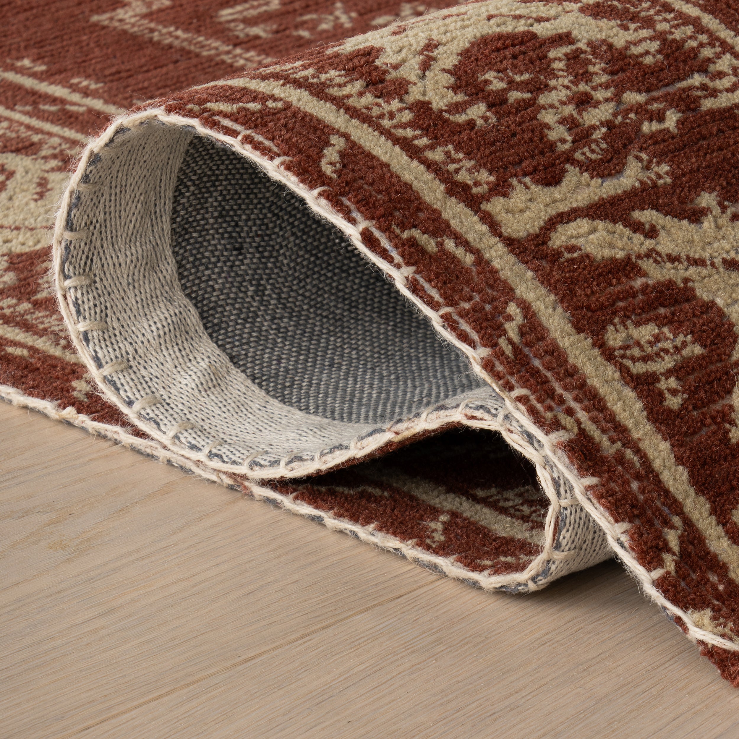 Quenl Vintage Handmade Wool Rug RUGS - wool Dash & Albert