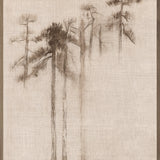 "Ink Wash Pines" Framed Art Print