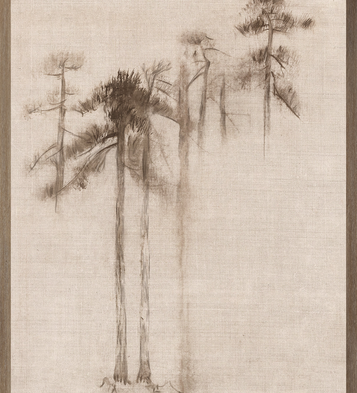 "Ink Wash Pines" Framed Art Print ARTWORK - framed print Celadon Art Small