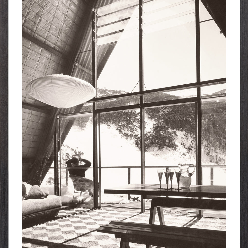 "Ski Cabin C.1966" Framed Art Print ARTWORK - framed print Celadon Art Small