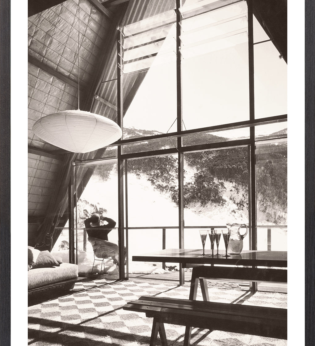 "Ski Cabin C.1966" Framed Art Print ARTWORK - framed print Celadon Art Small