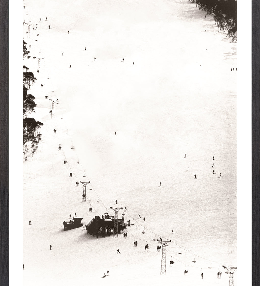"Ski Hill C.1966" Framed Art Print ARTWORK - framed print Celadon Art Small
