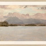 "Hudson River School - Lake Katahdin 1870" Framed Art Print