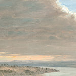 "Hudson River School - Hudson Valley Sunset 1870" Framed Art Print ARTWORK - framed print Celadon Art Large Gallery Wrap Canvas None