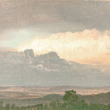 "Hudson River School - Clouds Over the Hills 1865" Framed Art Print ARTWORK - framed print Celadon Art Large Gallery Wrap Canvas None