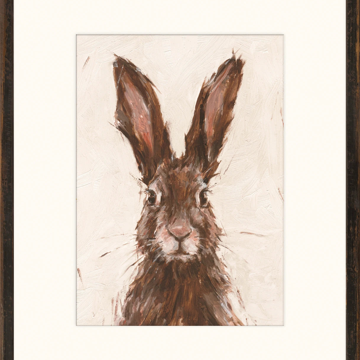 "Brown Hare" Framed Art Print ARTWORK - framed print Celadon Art