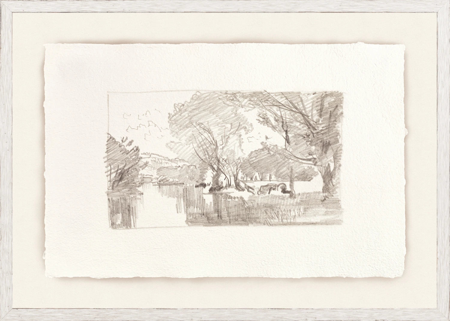 "Landscape Sketch VI C.1892 " Framed Art Print ARTWORK - framed print Celadon Art