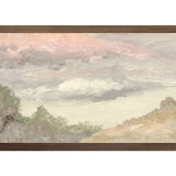"Hudson River School - Clouds Over Church's Farm 1870" Framed Art Print ARTWORK - framed print Celadon Art Medium Canvas On Board Dark Wood