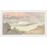 "Hudson River School - Clouds Over Church's Farm 1870" Framed Art Print ARTWORK - framed print Celadon Art Small Canvas On Board White
