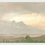 "Hudson River School - Clouds Over the Hills 1865" Framed Art Print ARTWORK - framed print Celadon Art Large Canvas On Board White