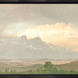 "Hudson River School - Clouds Over the Hills 1865" Framed Art Print ARTWORK - framed print Celadon Art Large Canvas On Board Black