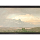 "Hudson River School - Clouds Over the Hills 1865" Framed Art Print ARTWORK - framed print Celadon Art Medium Canvas On Board Black