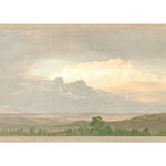 "Hudson River School - Clouds Over the Hills 1865" Framed Art Print ARTWORK - framed print Celadon Art Medium Canvas On Board Light Wood
