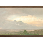 "Hudson River School - Clouds Over the Hills 1865" Framed Art Print ARTWORK - framed print Celadon Art Medium Canvas On Board Dark Wood