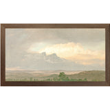 "Hudson River School - Clouds Over the Hills 1865" Framed Art Print ARTWORK - framed print Celadon Art Small Canvas On Board Dark Wood