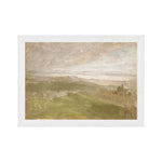 "Hudson River School - Hudson Valley Summer View 1870" Framed Art Print ARTWORK - framed print Celadon Art Small Canvas On Board White