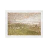 "Hudson River School - Hudson Valley Summer View 1870" Framed Art Print ARTWORK - framed print Celadon Art Small Canvas On Board White