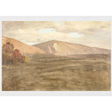 "Hudson River School - Mount Katahdin 1870" Framed Art Print ARTWORK - framed print Celadon Art Medium Canvas On Board White