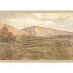 "Hudson River School - Mount Katahdin 1870" Framed Art Print ARTWORK - framed print Celadon Art Medium Canvas On Board Light Wood