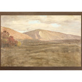 "Hudson River School - Mount Katahdin 1870" Framed Art Print ARTWORK - framed print Celadon Art Medium Canvas On Board Dark Wood